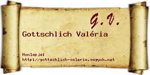 Gottschlich Valéria névjegykártya